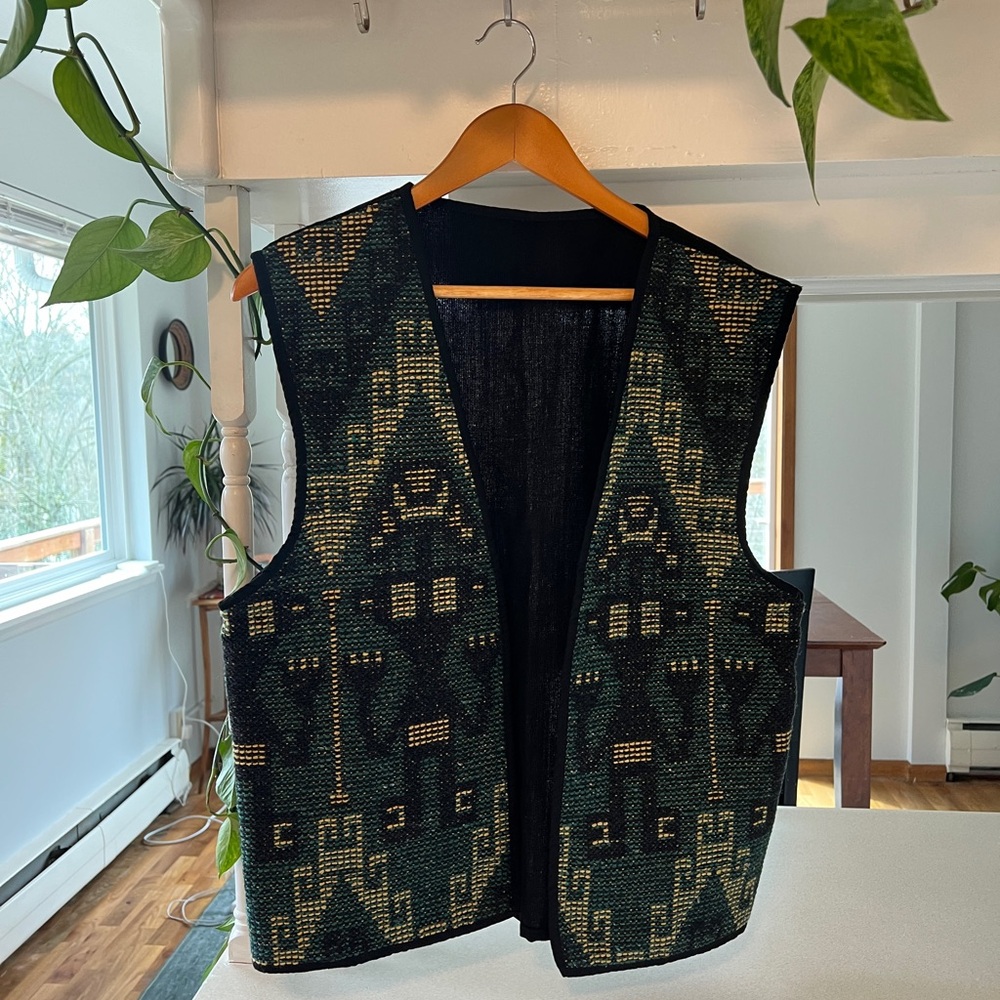 Vintage Western Patterned Vest
